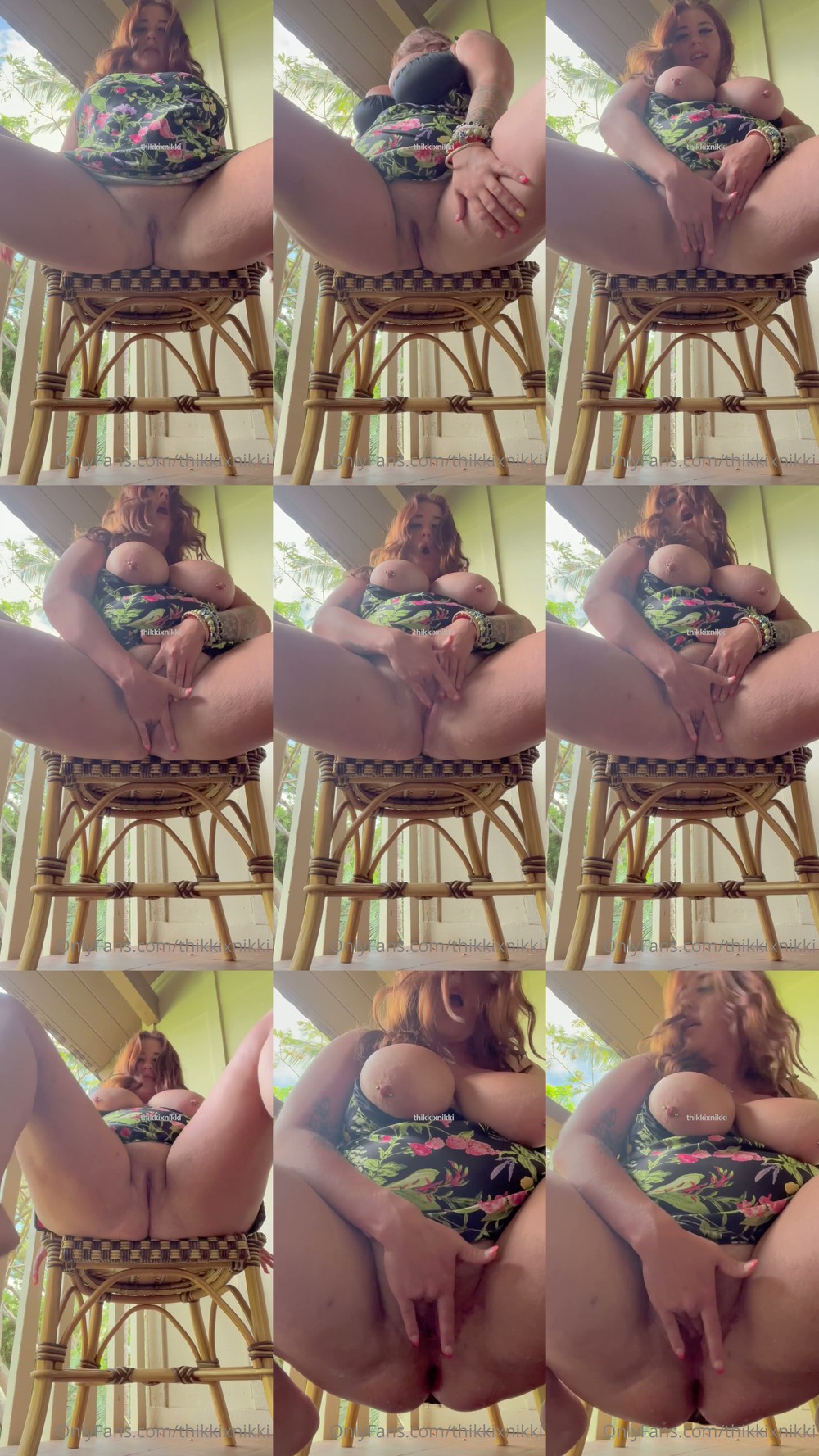 Nikki Clay (thikkixnikki) - Balcony Squirt - Scene Screenshots