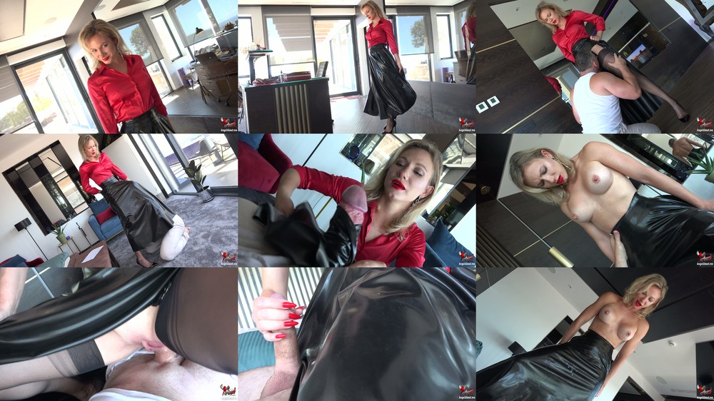 Angel The Dreamgirl - Black Liquid Her Latex Grips - Scene Screenshots