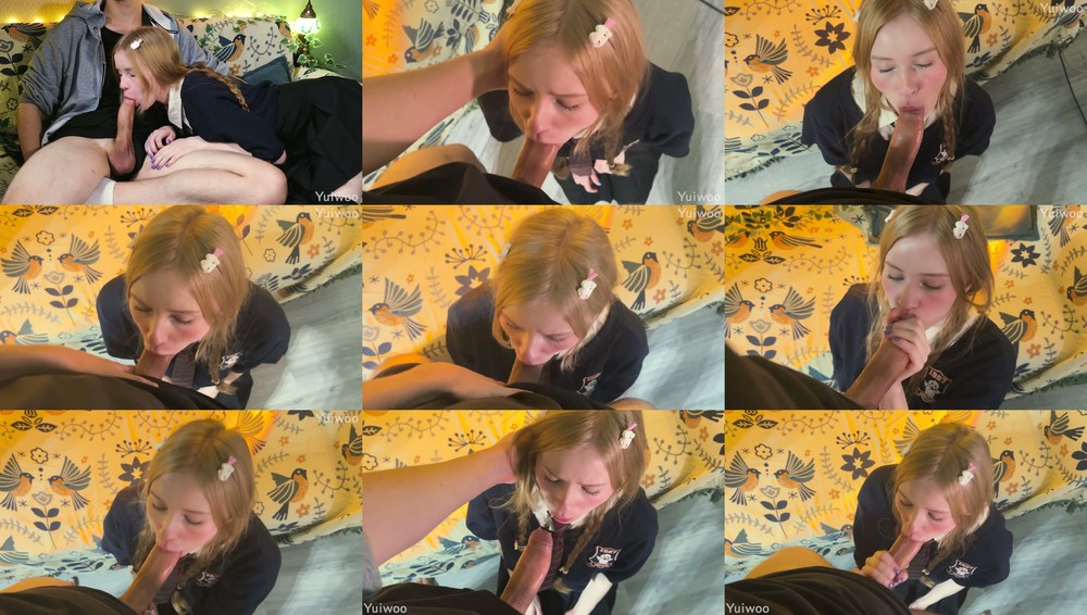 Yuiwoo - Schoolgirl Interrupted My No Nut November And Got A Mouthful Of Cum - Scene Screenshots