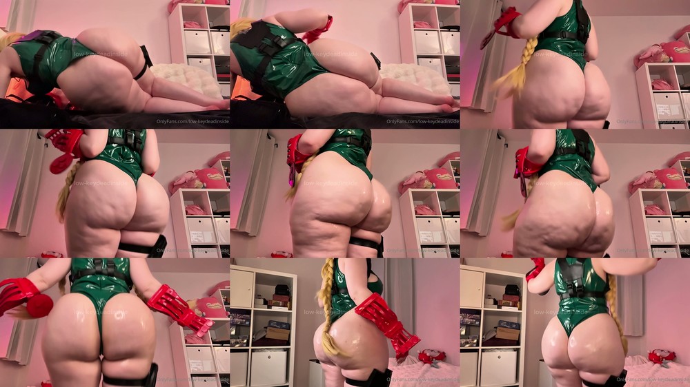 Low-keydeadinside (lowkeydeadinside) - Cammy Cosplay NNN Challenge Part 1 Gooners Slow-Mo Ass Clapping And Ass Drop Oiled Up - Scene Screenshots