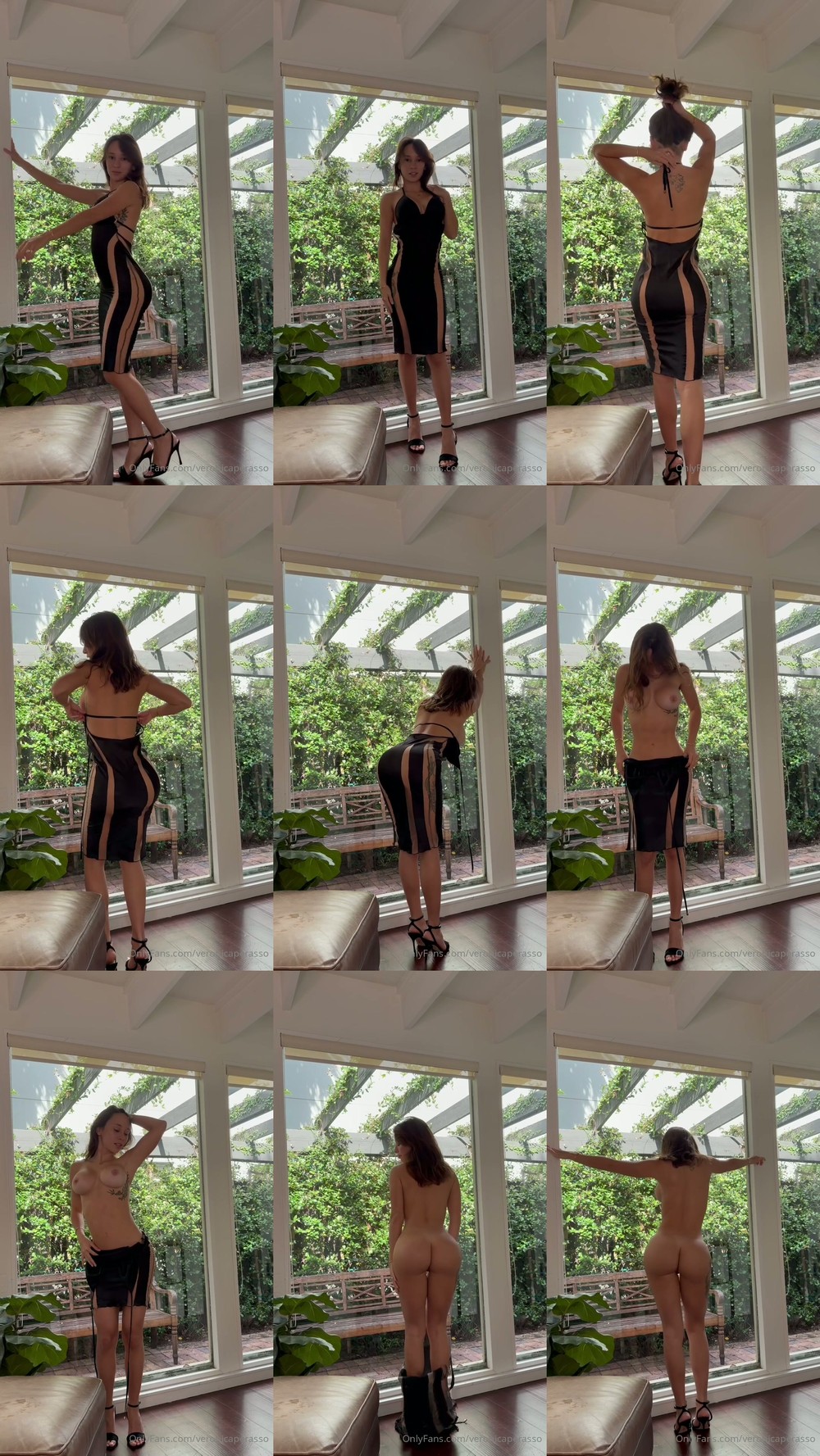 Scene screenshots from Veronica Perasso - Dress Striptease (OnlyFans)