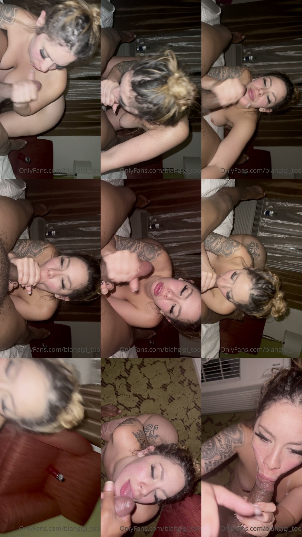 Scene screenshots from Gigi Torres (Blahgigi) - Blowjob (OnlyFans)