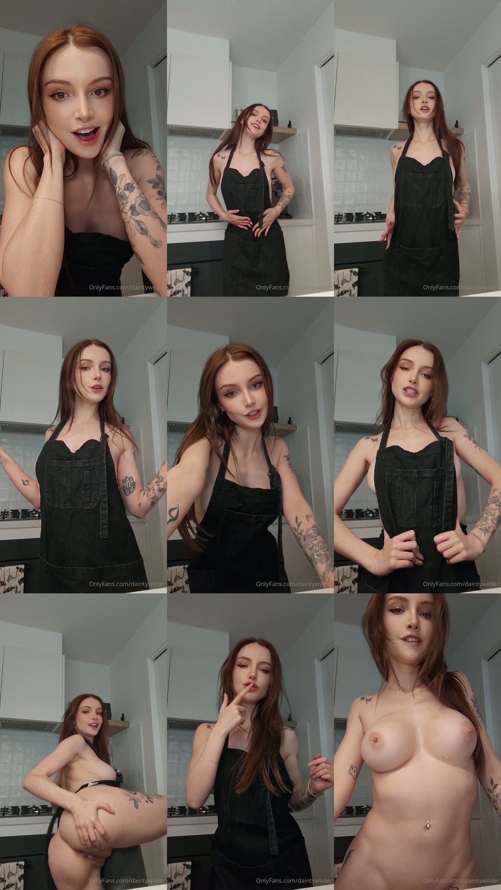 Scene screenshots from Dainty Wilder - Tease (OnlyFans)