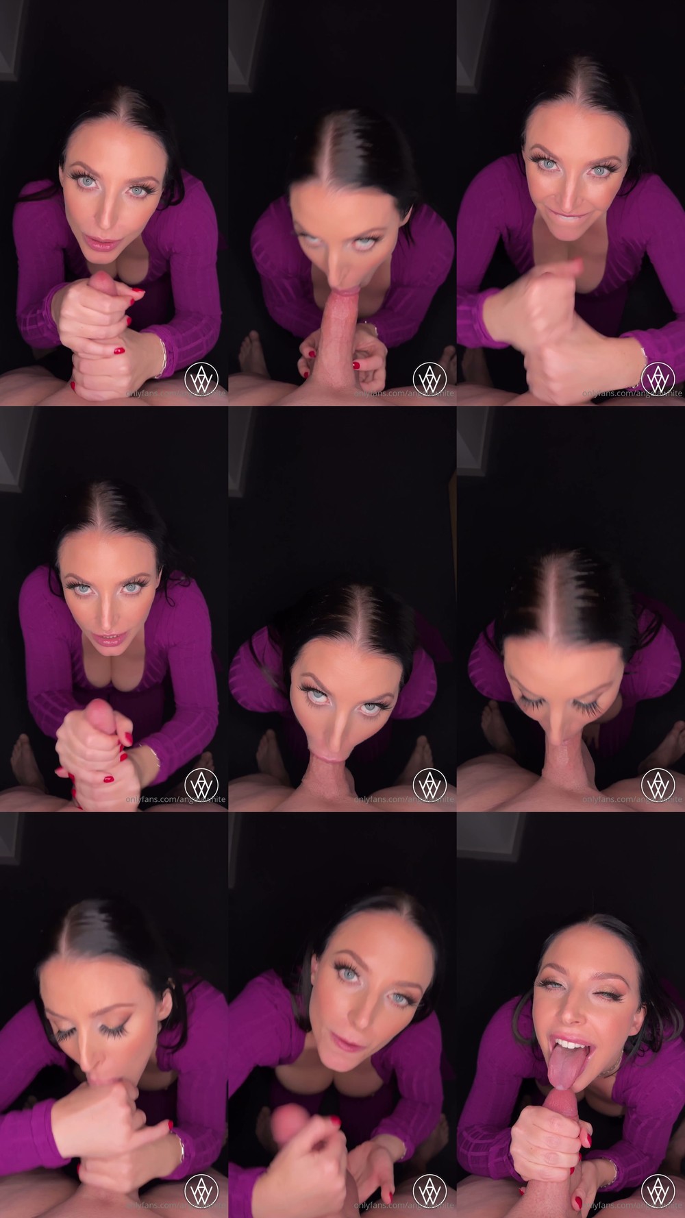 Scene screenshots from Angela White - I Run Into You In The Hallway Late At Night I Get On My Knees And Start Sucking Your Cock Am I Your Lover Roommate Neighbour Let Your Imagination Run Wild I Stroke Suck And Gag While Maintaining Intense Eye Contact (OnlyFans)