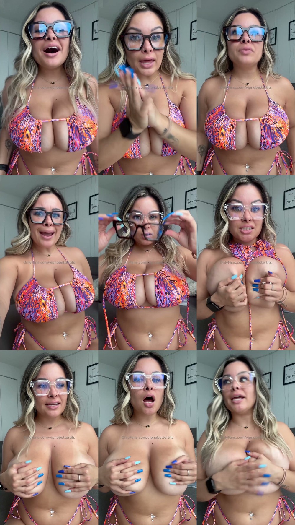 Scene screenshots from Sophie Chanel (Vipnobettertits) - Bikini Titty Tuesday (OnlyFans)