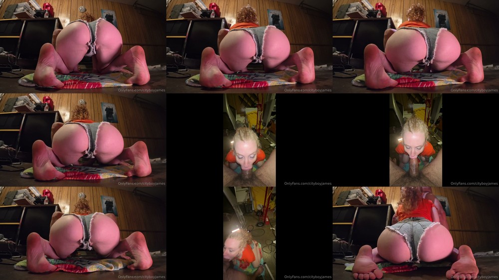 Scene screenshots from Fullmetalifrit (Bikini Ifrit, Ifritaeon) - Ass View Blowjob (OnlyFans)