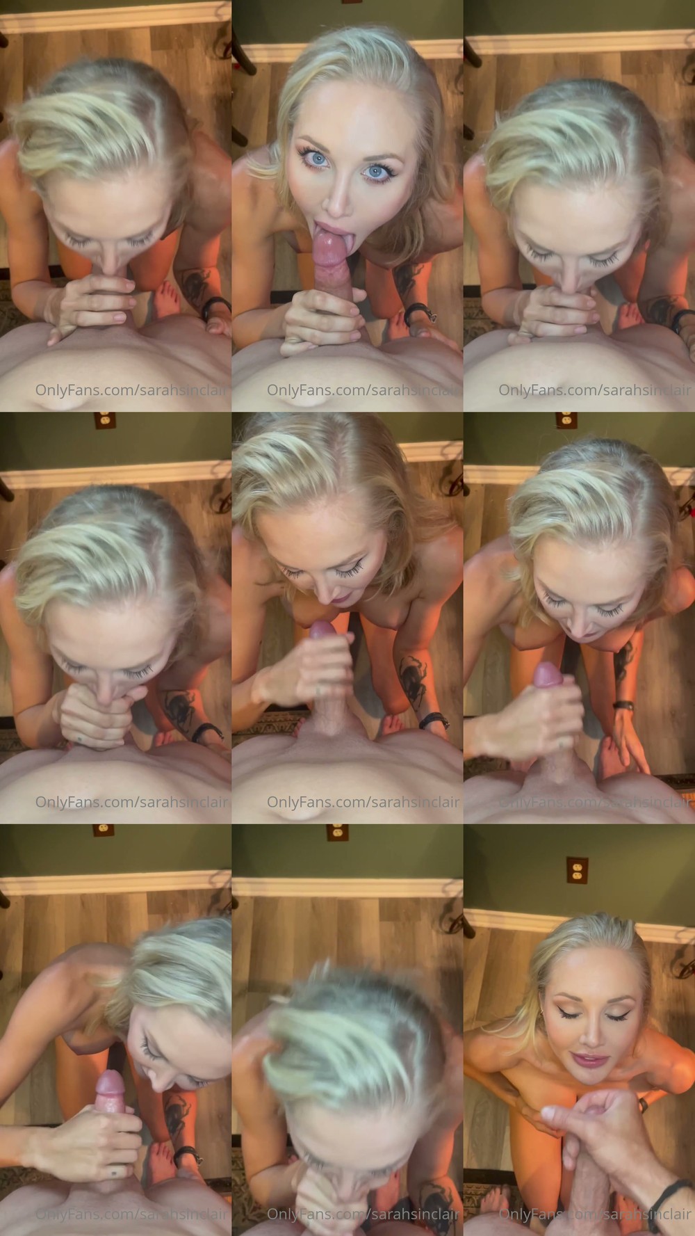 Scene screenshots from Sarah Sinclair - Blowjob (OnlyFans)