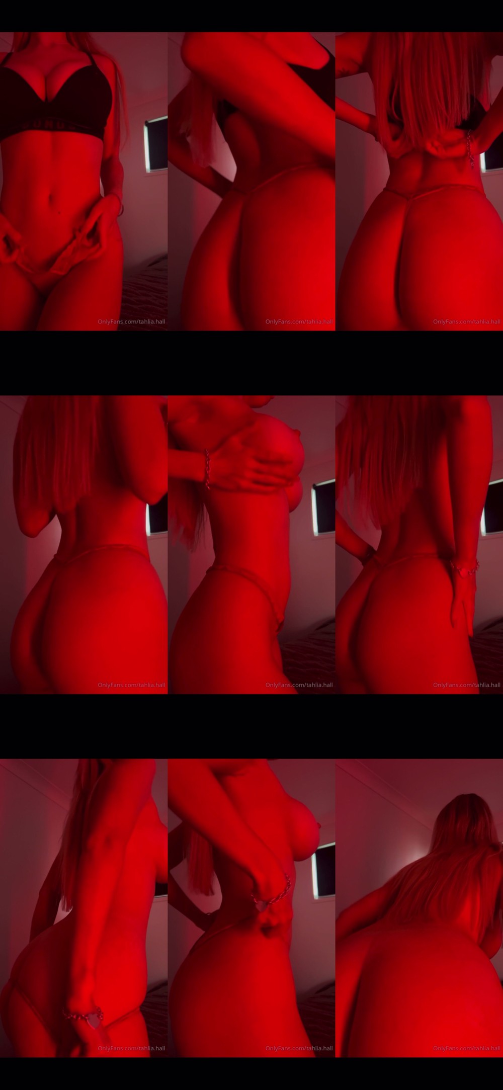 Scene screenshots from Tahlia Hall - Tease (OnlyFans)
