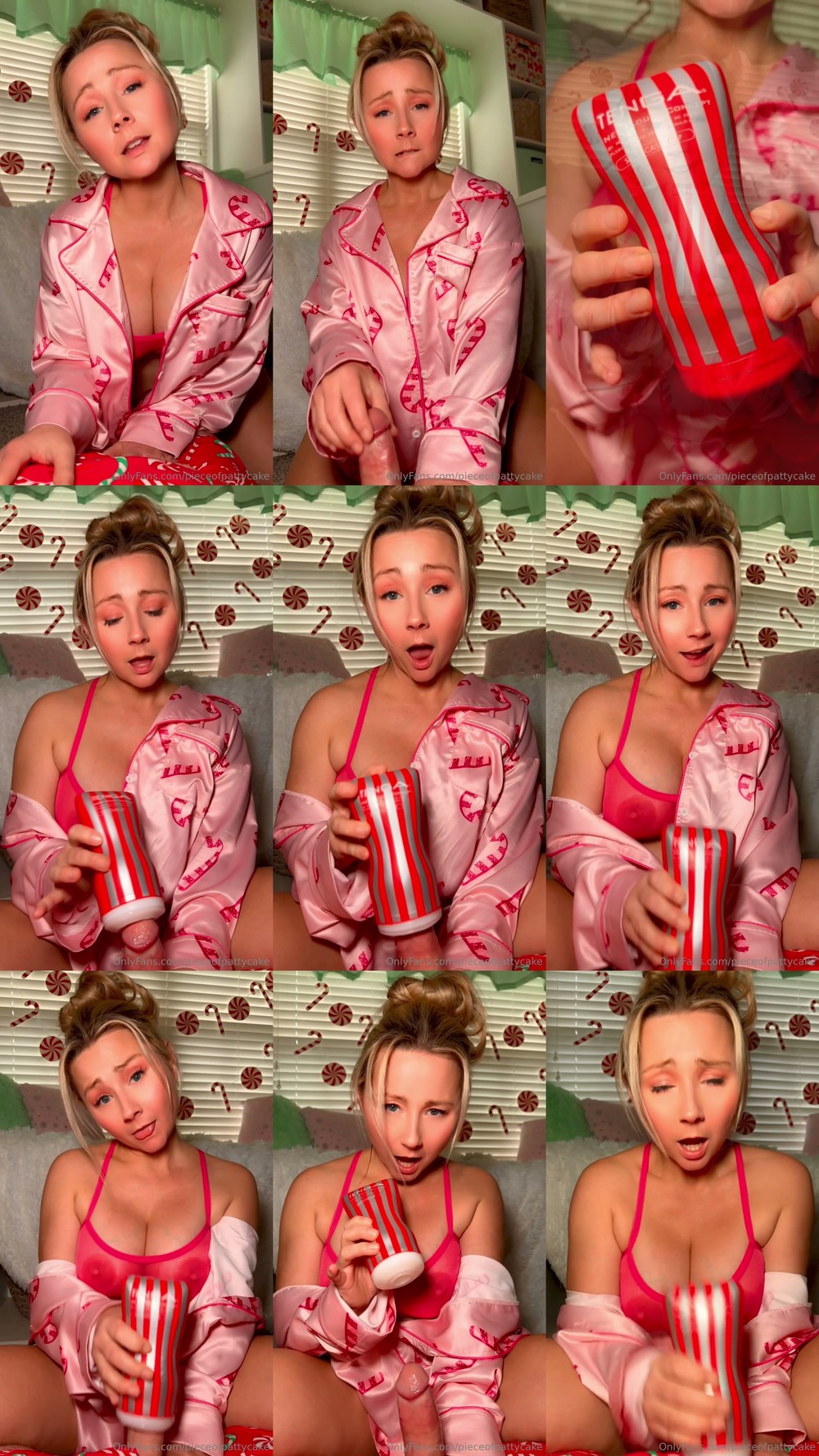 Scene screenshots from Sexypattycake - Fleshlight (OnlyFans)