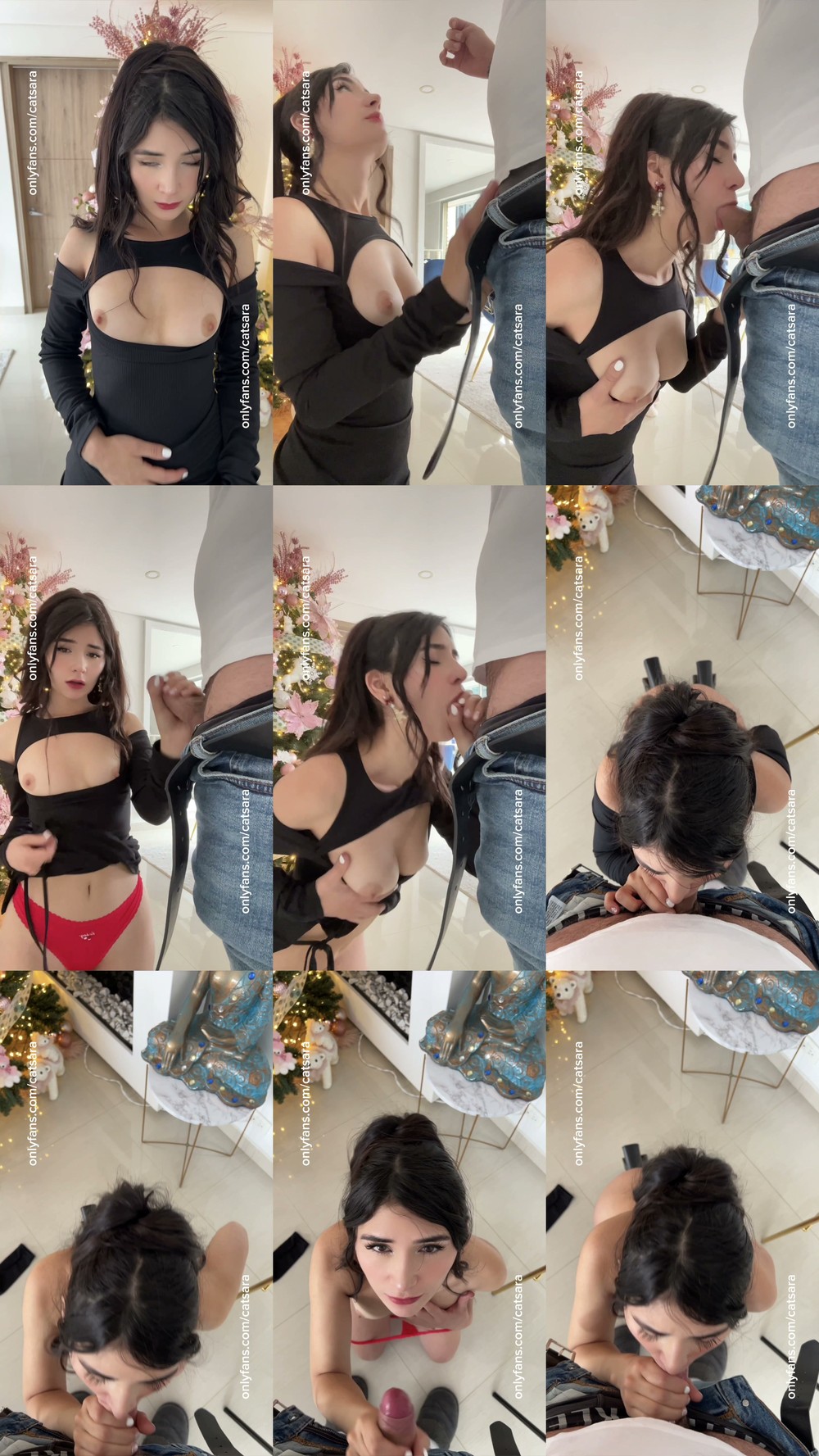 Scene screenshots from Catsara (pretty_cat_1998, little_broken_heart) - Blowjob (OnlyFans)