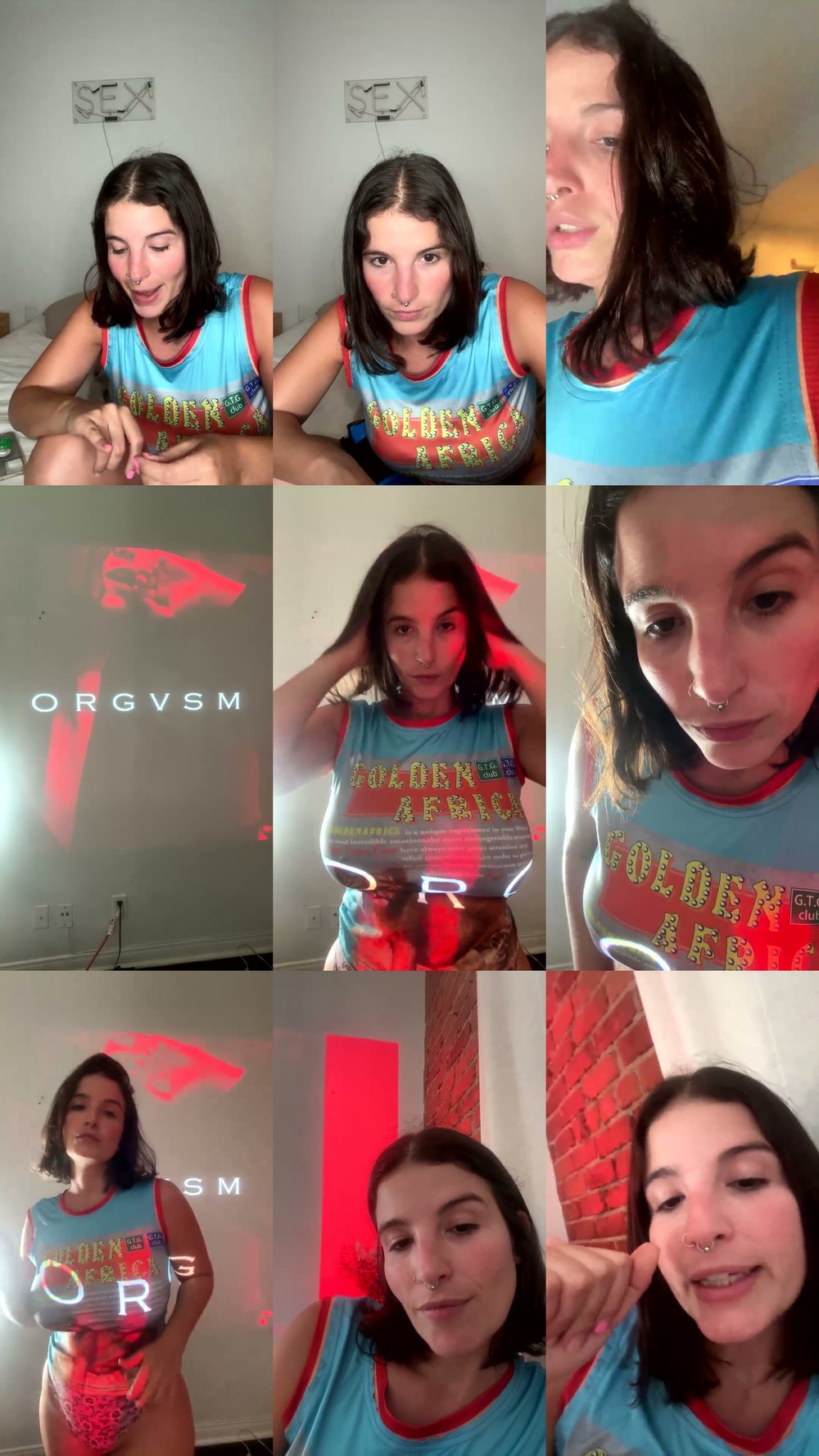 Scene screenshots from LaSirena69 - Live (OnlyFans)