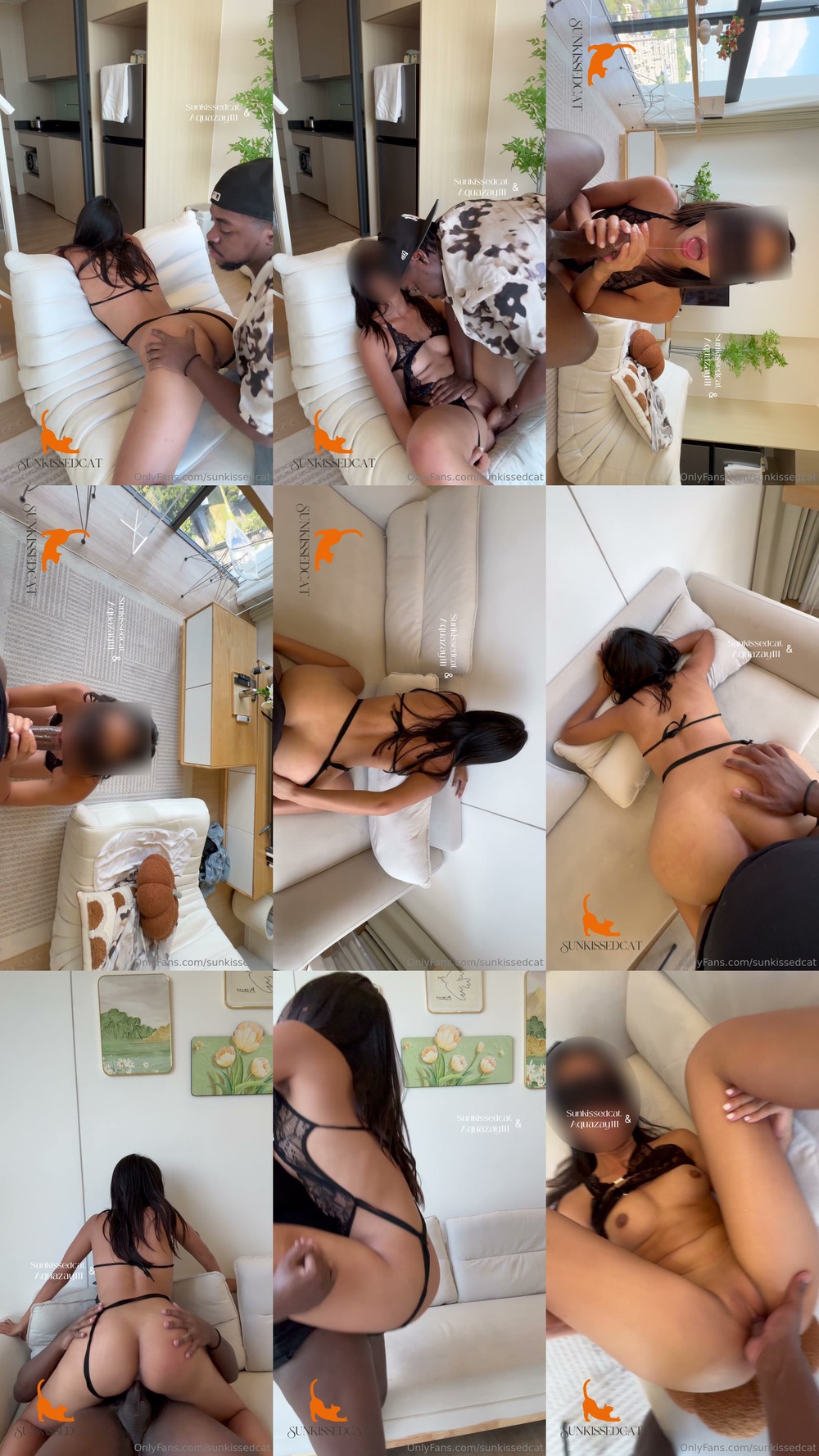 Scene screenshots from Aquazay ( aquazay999) - New Asian Girl Sunkissedcat (OnlyFans)