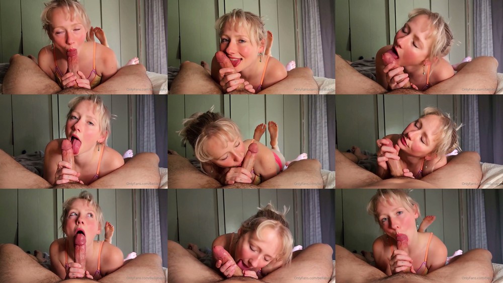 Scene screenshots from bellabayby - Blowjob (OnlyFans)