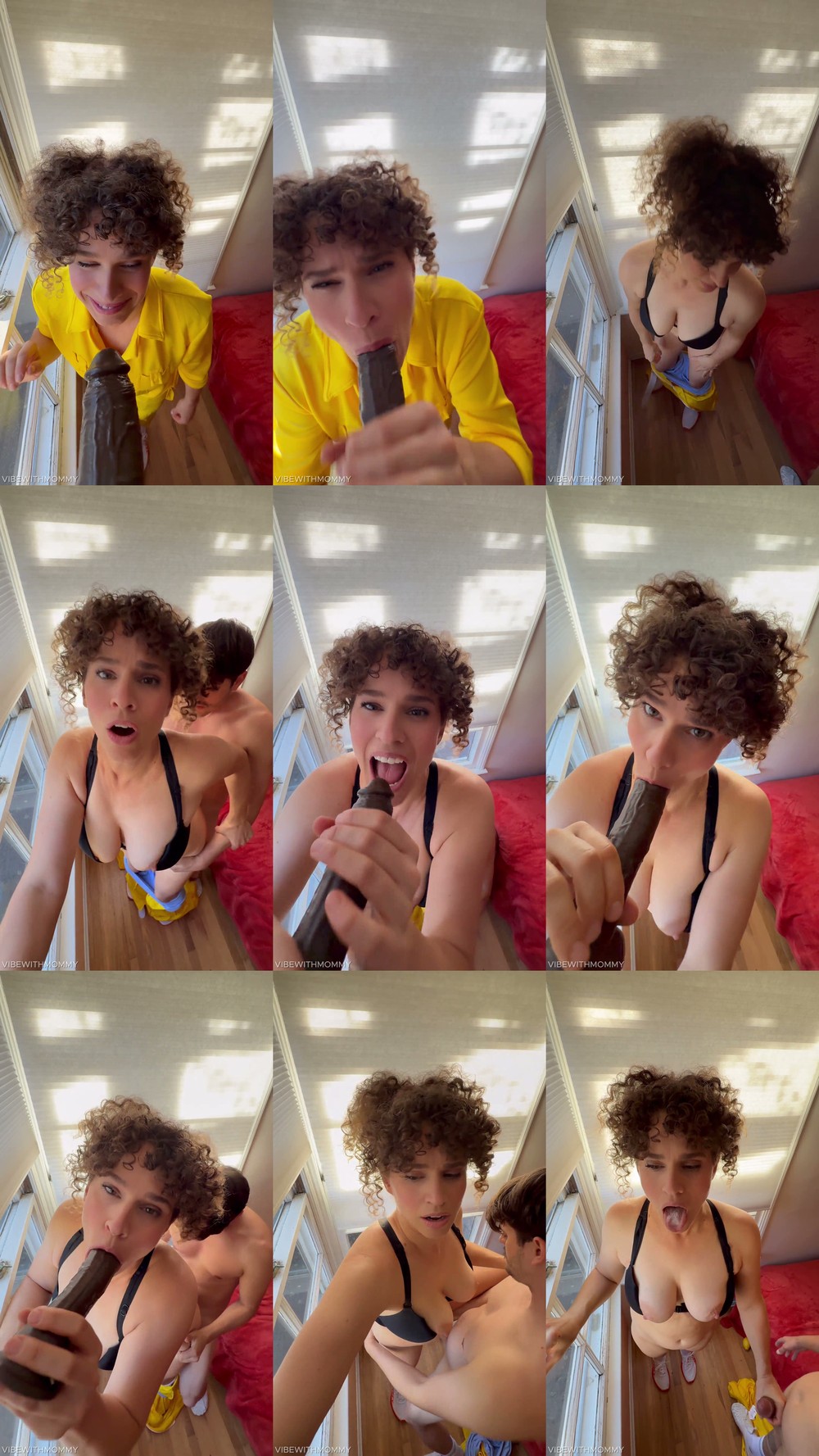 Scene screenshots from VibeWithMommy - April O Neil Has To Fuck Her Way Out of a Video Game (OnlyFans)
