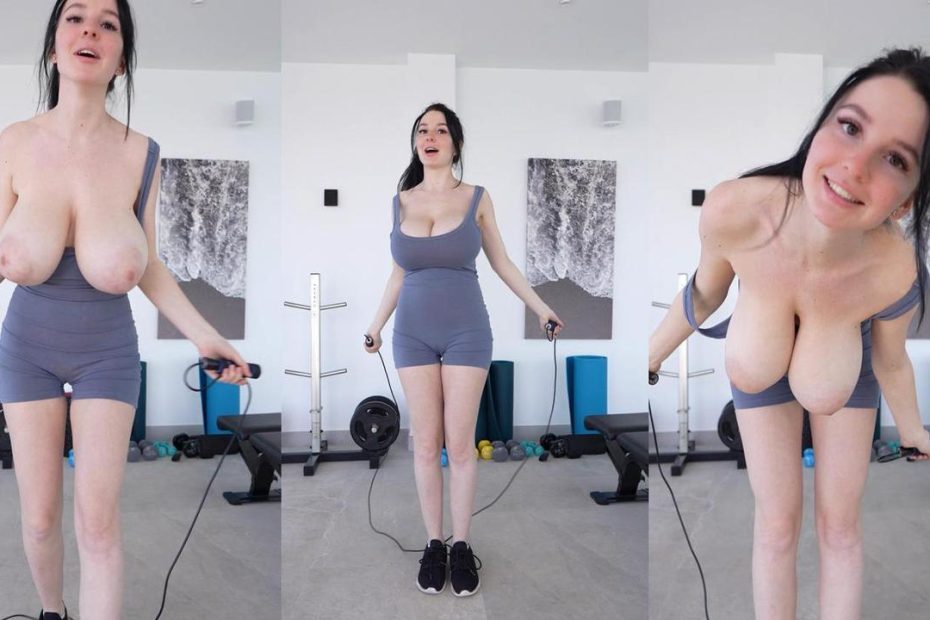 Watch Laurine - Let's See How Many Rope Jumps Until My Boobs Fall Out full movie - Laurine - FullHD