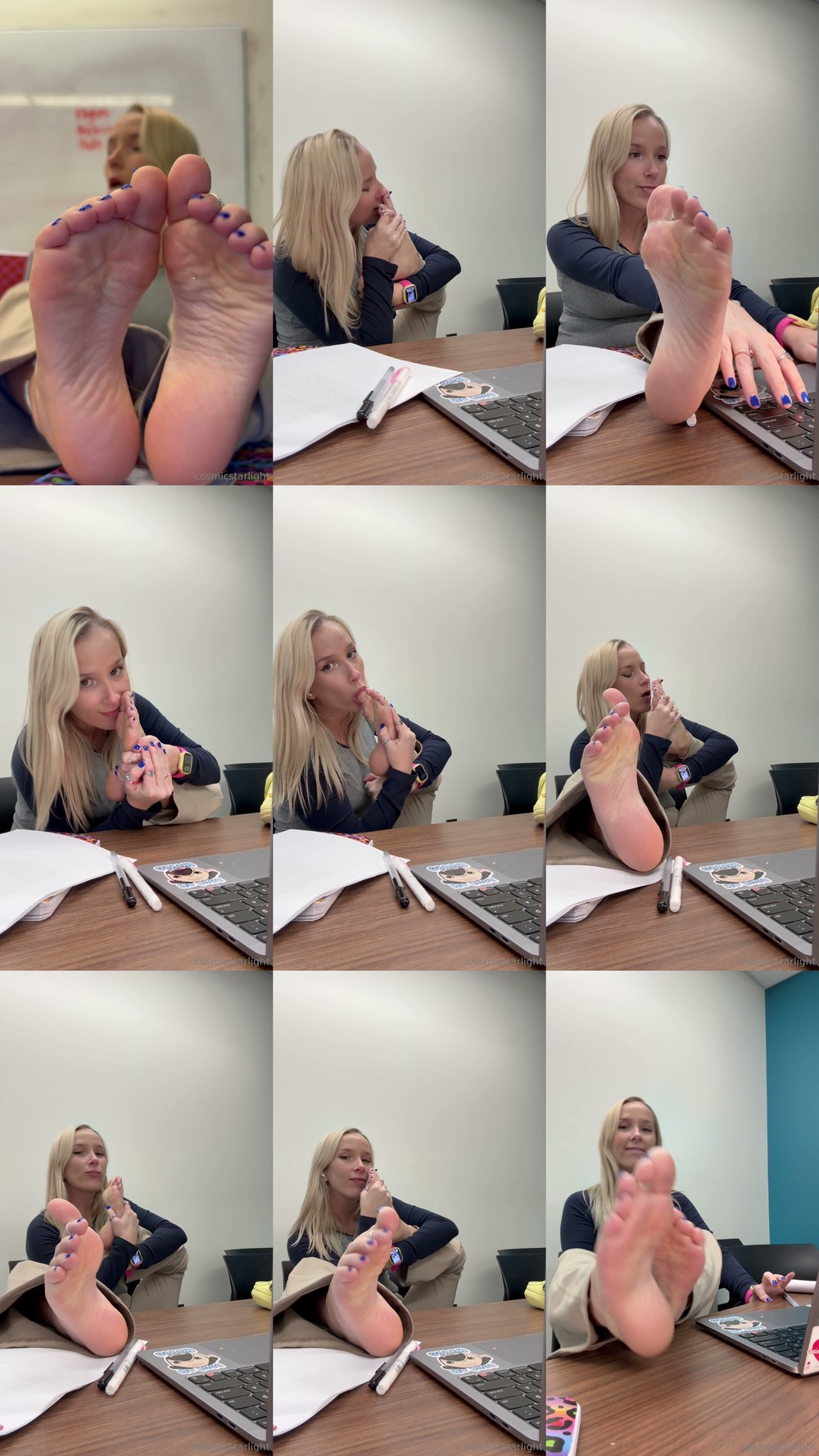 Scene screenshots from Cosmic Starlight (The Cosmic Goddess) - Feet (OnlyFans)