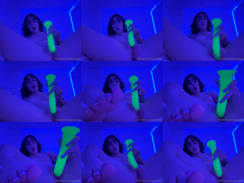 Scene screenshots from Phattsie - Dildo Solo (OnlyFans)