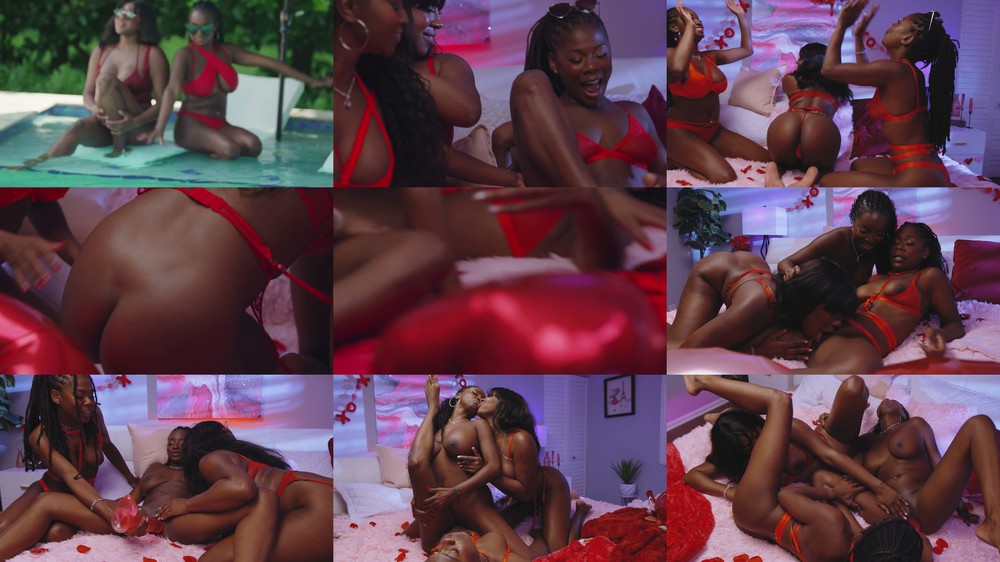 Scene screenshots from Naomi Foxxx - Valentine's Day Threesome (Unknown)