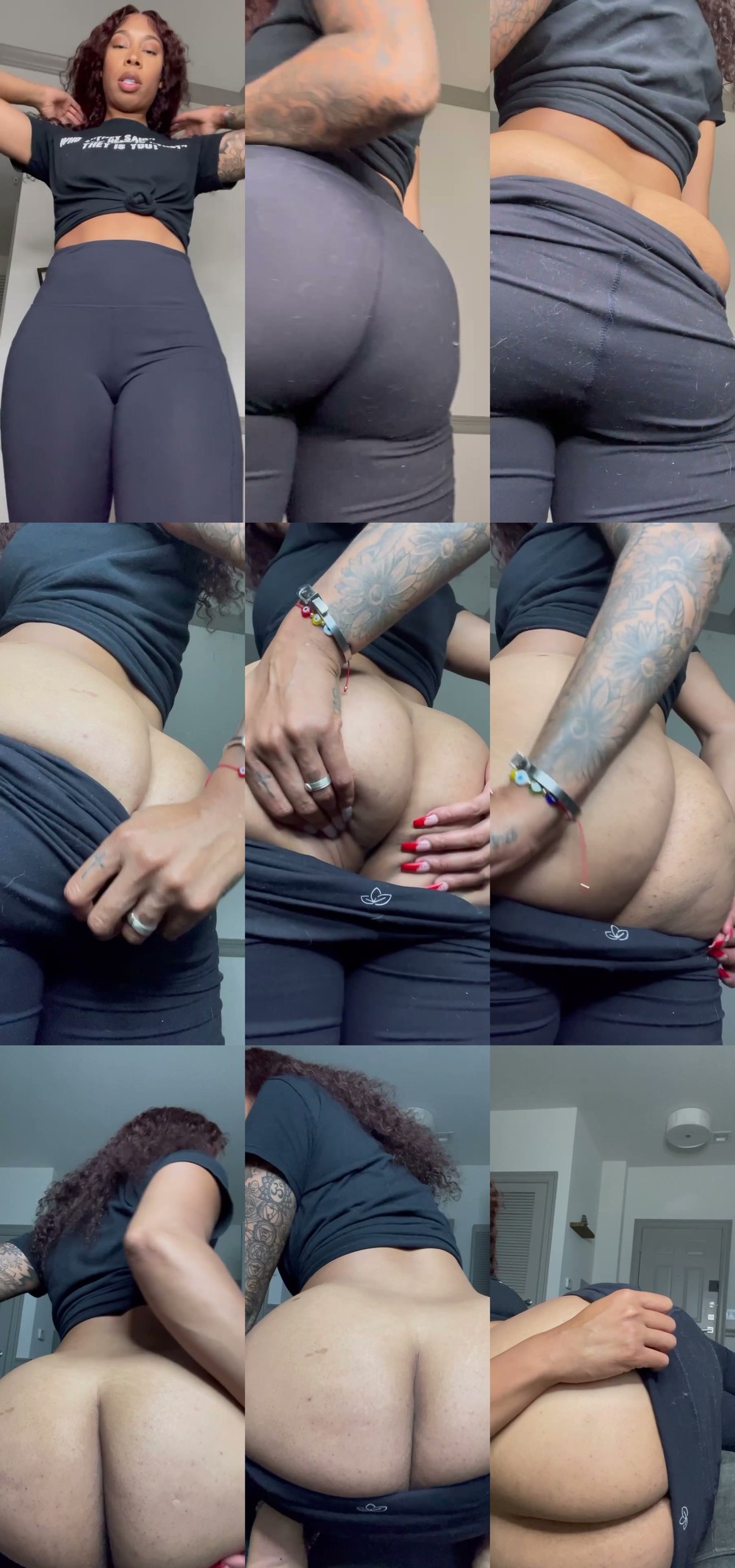 Scene screenshots from Aritheamazon (Ari T, Arrianathedomme, Ebony Kink Queen, The ebony amazon) - Eat My Sweaty Asshole Bitch (Unknown)