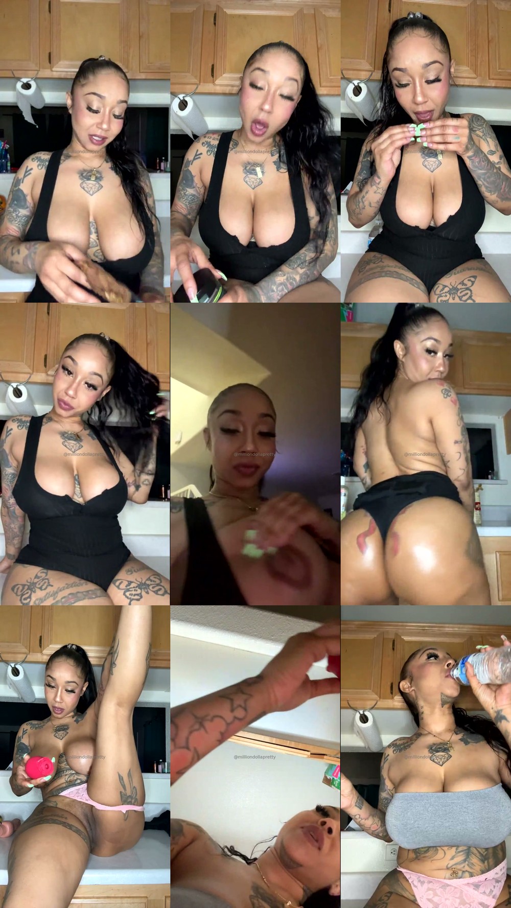 Scene screenshots from milliondollapretty - Livestream (OnlyFans)