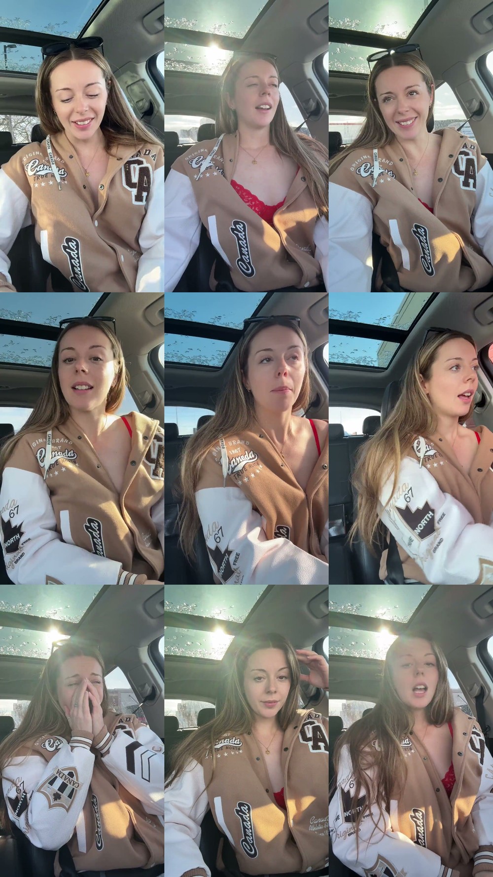 Scene screenshots from Nadia Foxx (nadiafoxx69) - Winter Adventure Having A Public Orgasm At The Drive-Thru (OnlyFans)