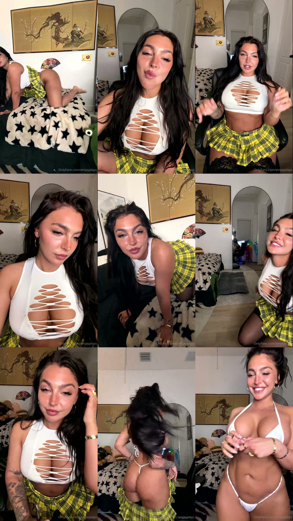 Scene screenshots from Emily Rinaudo - Livestream (OnlyFans)