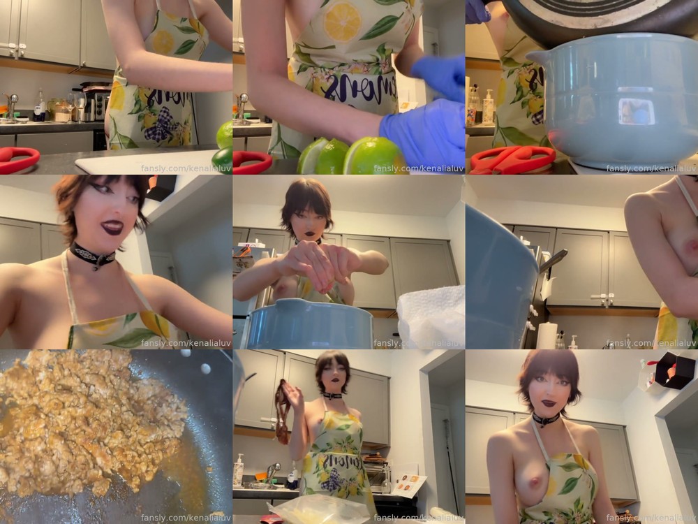 Scene screenshots from Julia.neis (kenalialuv) - Pov I'm Making You Dinner. Wearing Just An Apron Tons Of Nip Slips And Full On Intentional Nudity Lol (OnlyFans)