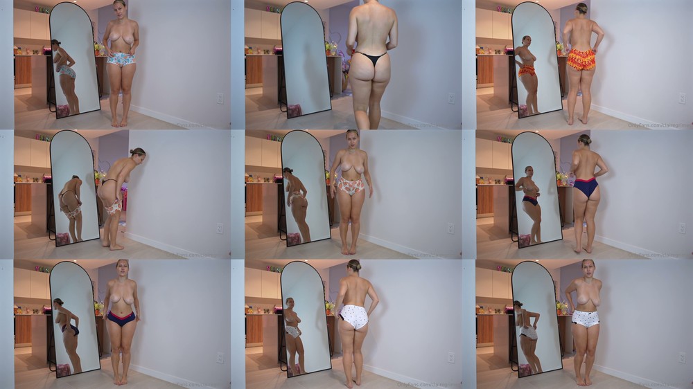 Scene screenshots from Claire Grimes - Try On (OnlyFans)