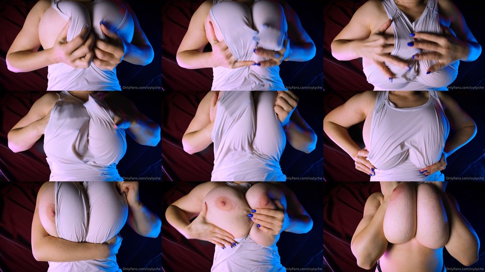 Scene screenshots from Ivy Tyche - Tit Fondling (OnlyFans)