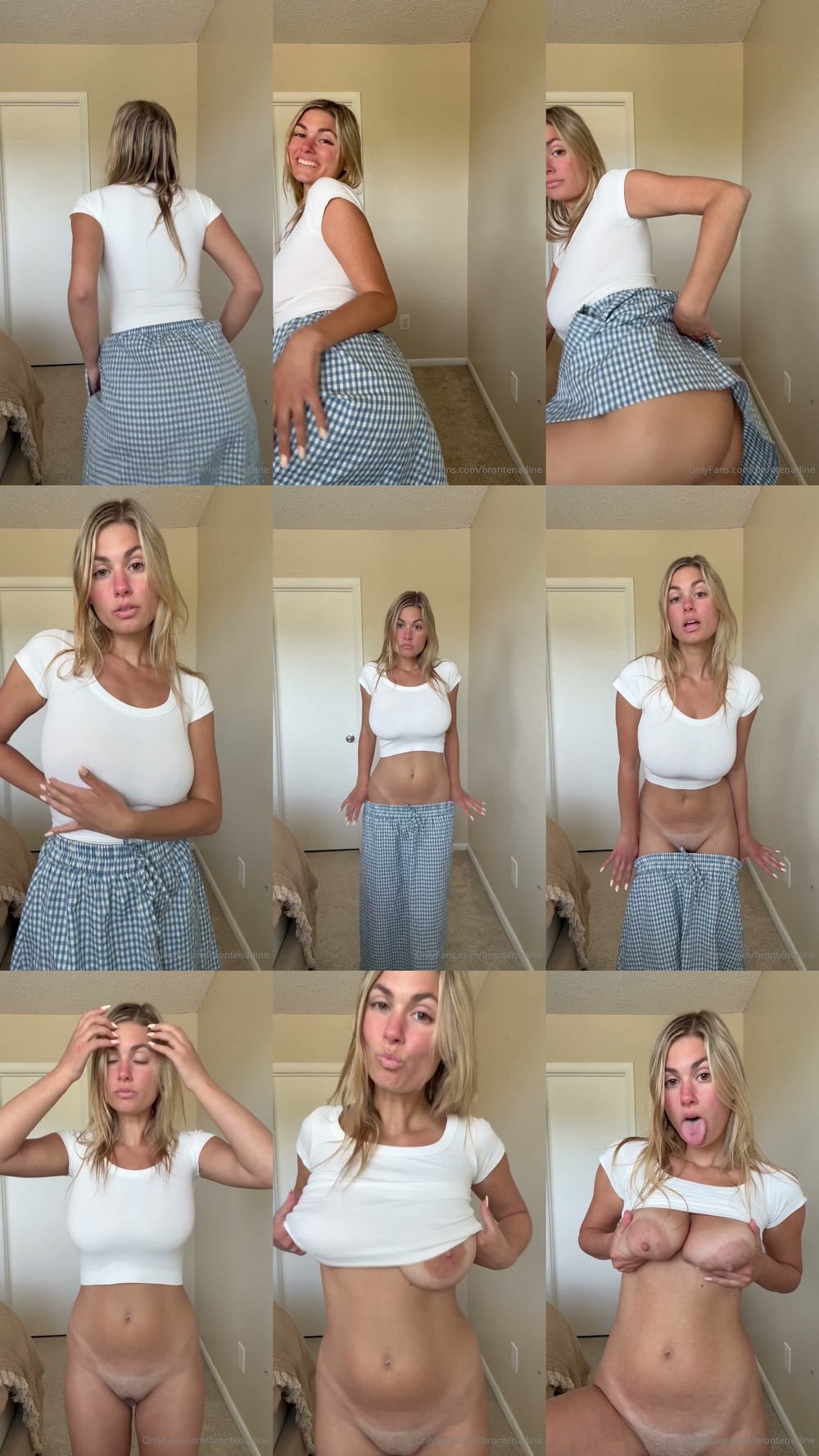 Scene screenshots from Bronte Keznor @brontenadine - Solo (OnlyFans)