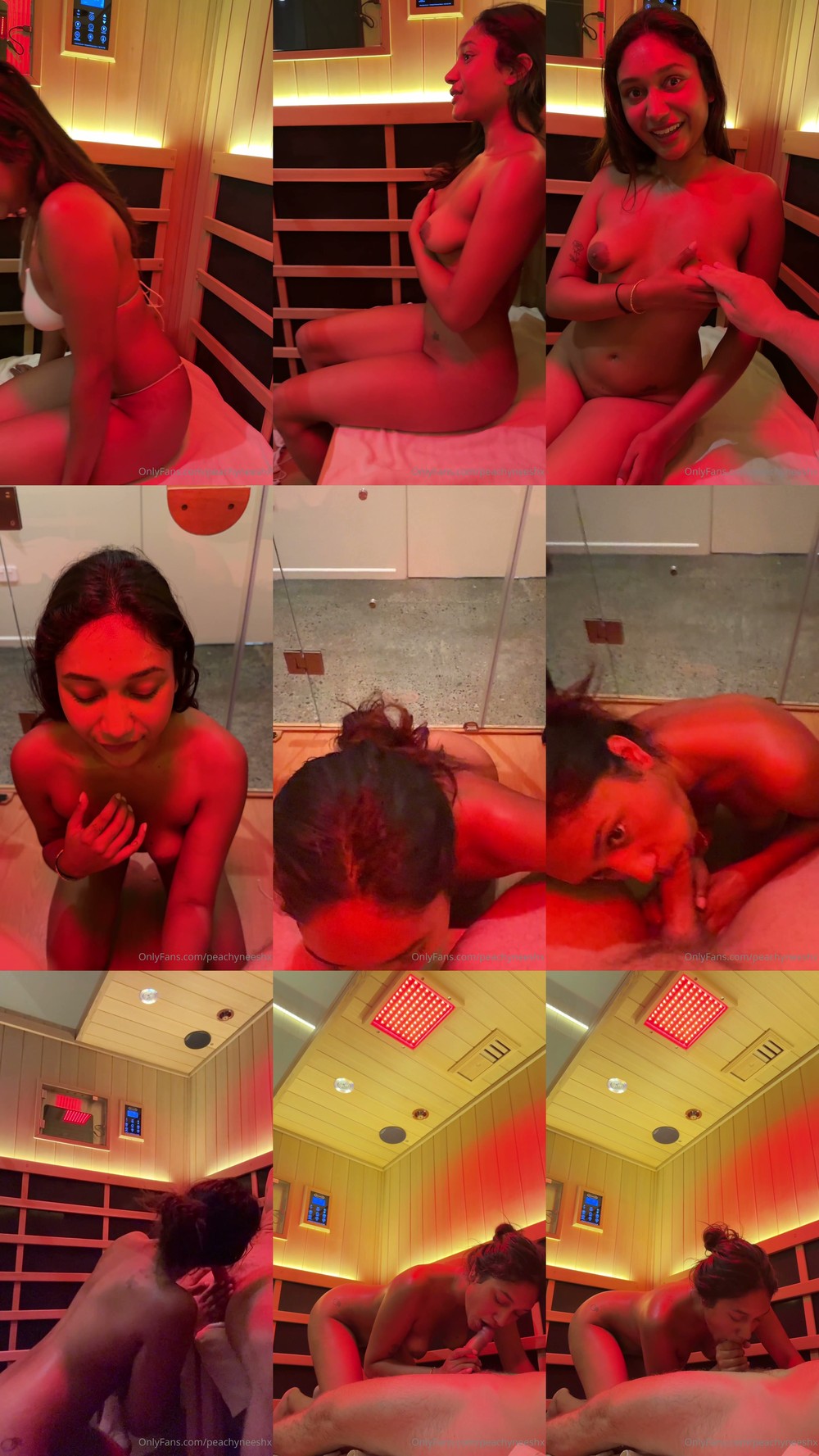 Scene screenshots from peachyneeshx - Handjob Blowjob (OnlyFans)