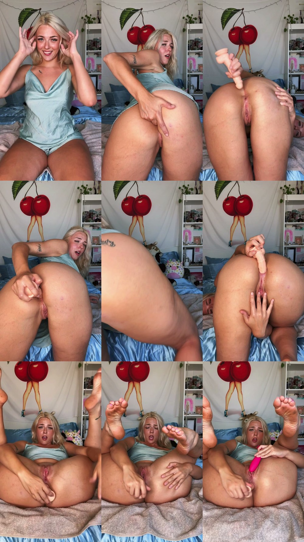 Scene screenshots from Naomi_Bbyyy - Dildo Fucking (OnlyFans)