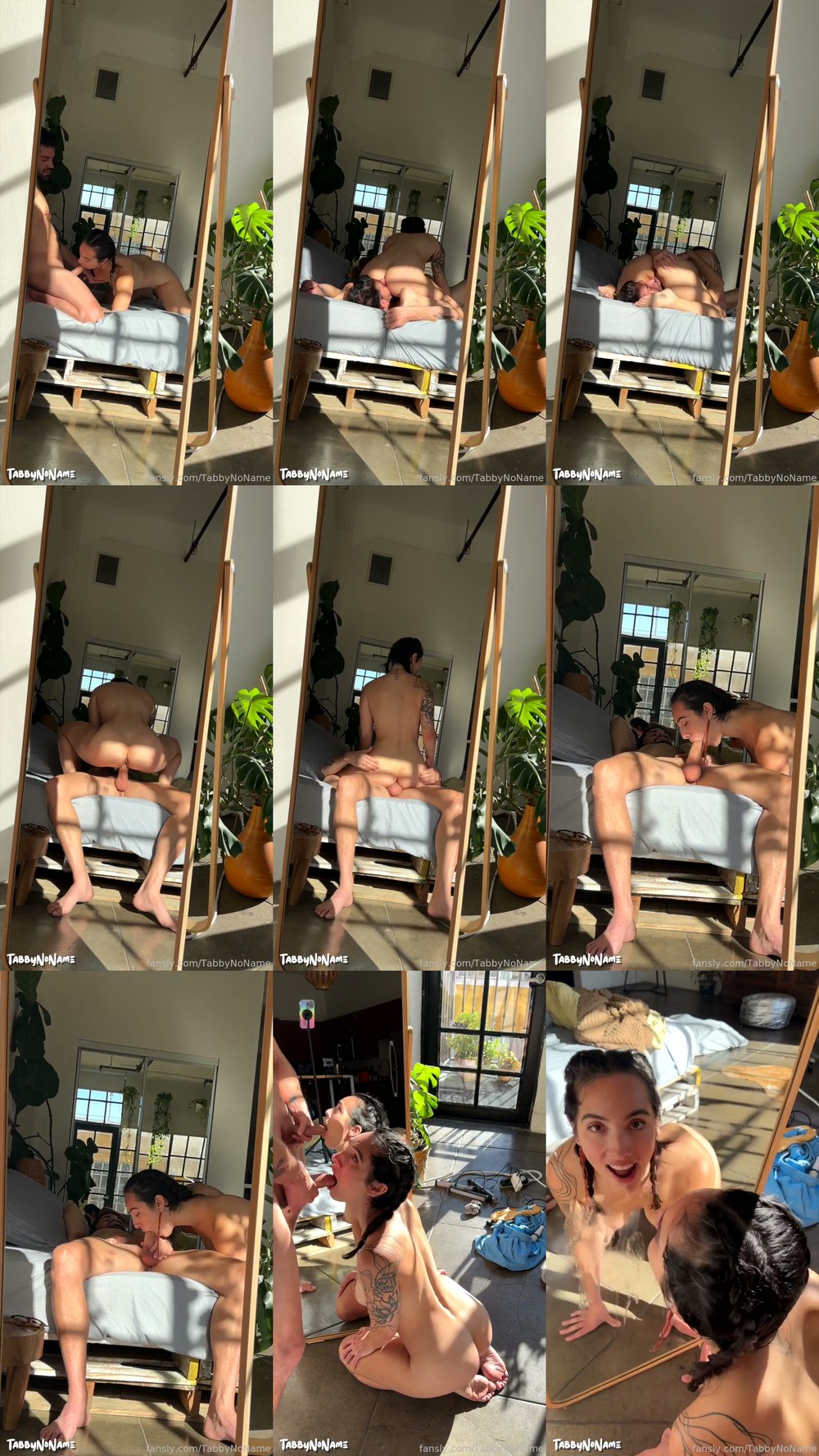 Scene screenshots from Tabbynoname (Tabby NoName) - La Mirror View (OnlyFans)