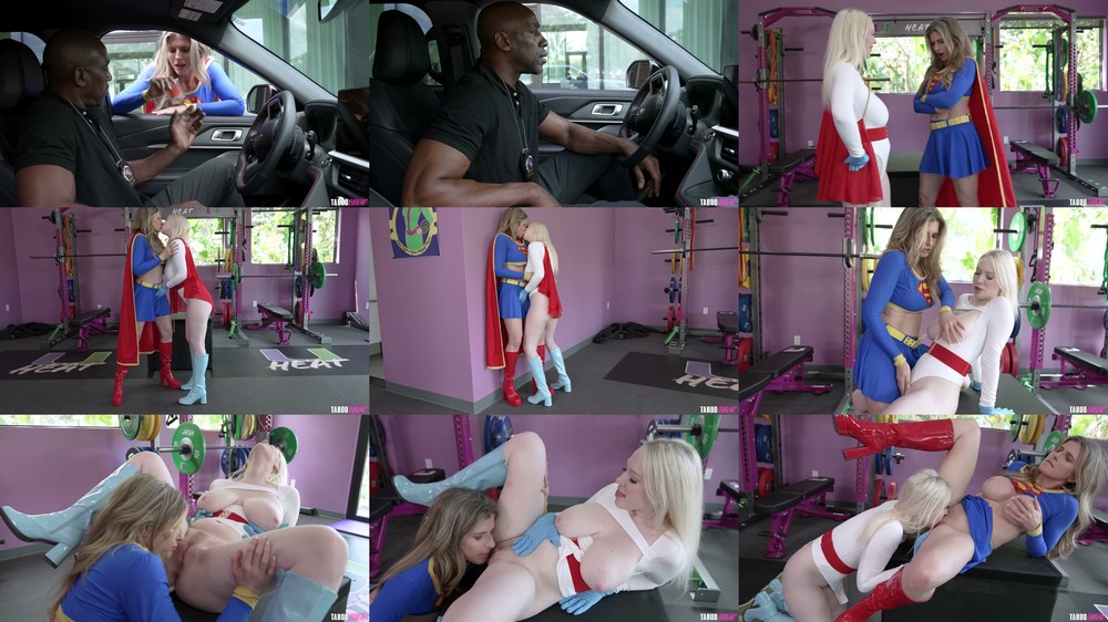 Scene screenshots from Cory Chase, Gigi Sweets - Gigi Sweets and Cory Chase - Super Sex Battle: A Super Hero Parody (Part 1) (2026-03-27) (TabooHeat)