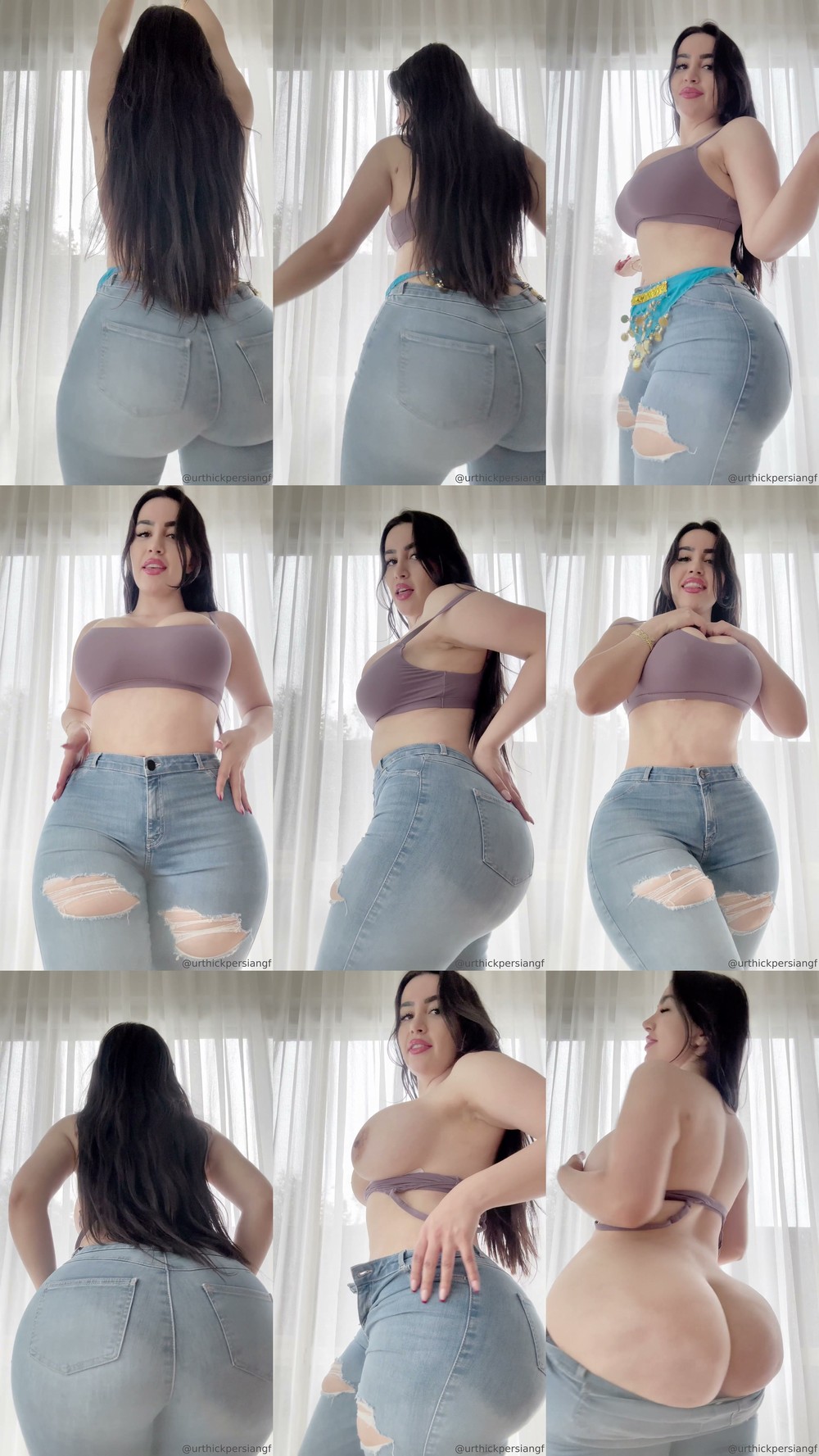 Scene screenshots from foreignamira (amirathick, Ameliasocurvy) - Solo (OnlyFans)