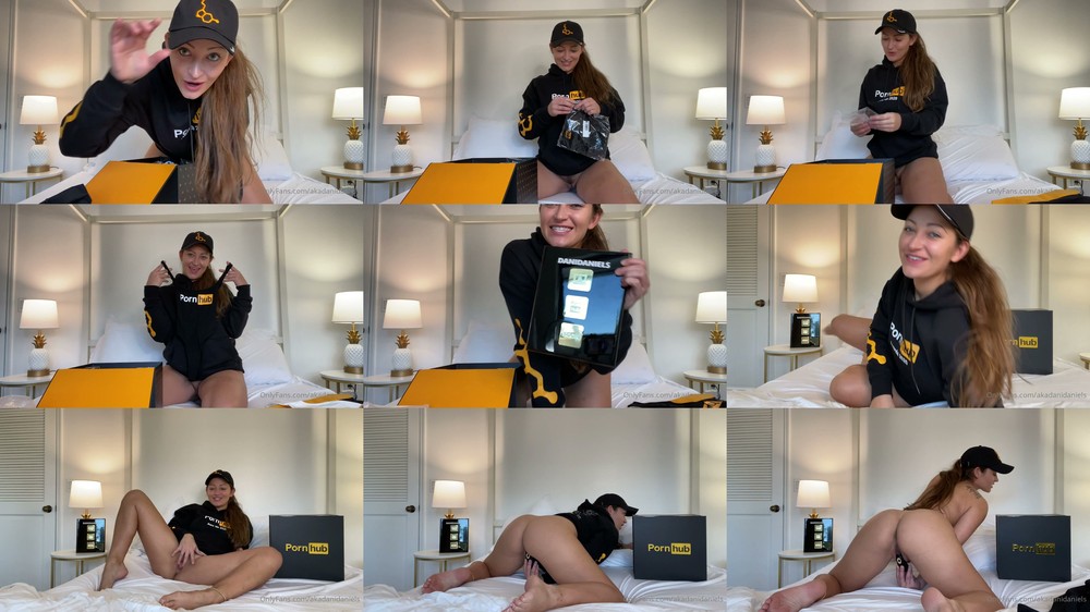 Scene screenshots from Dani Daniels - Pornhub Unboxing (OnlyFans)