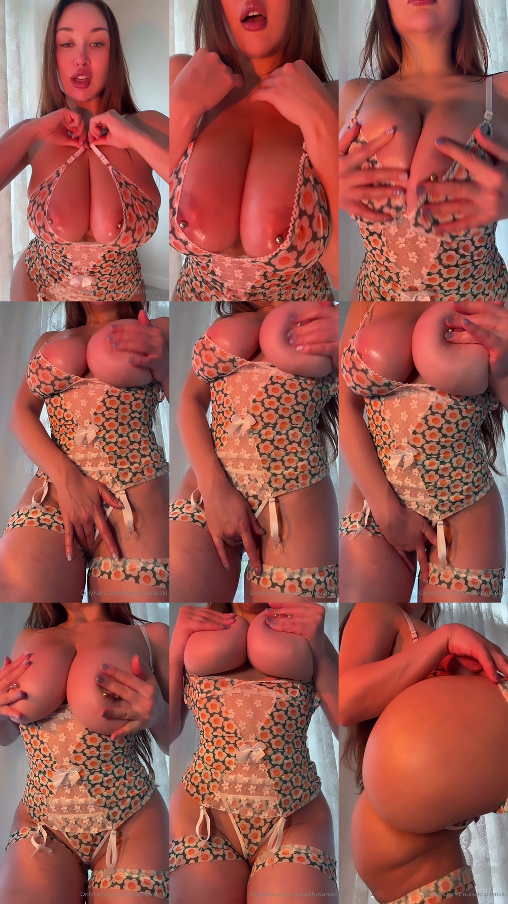Scene screenshots from Louisa Khovanski - Solo (OnlyFans)