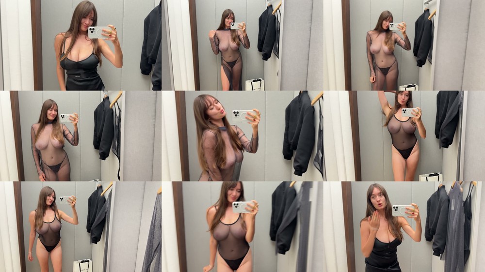 Scene screenshots from Sasha Hu (Sasha Araki) - 4K Revealing See-Through Lingerie Try-On Haul No Bra (OnlyFans)
