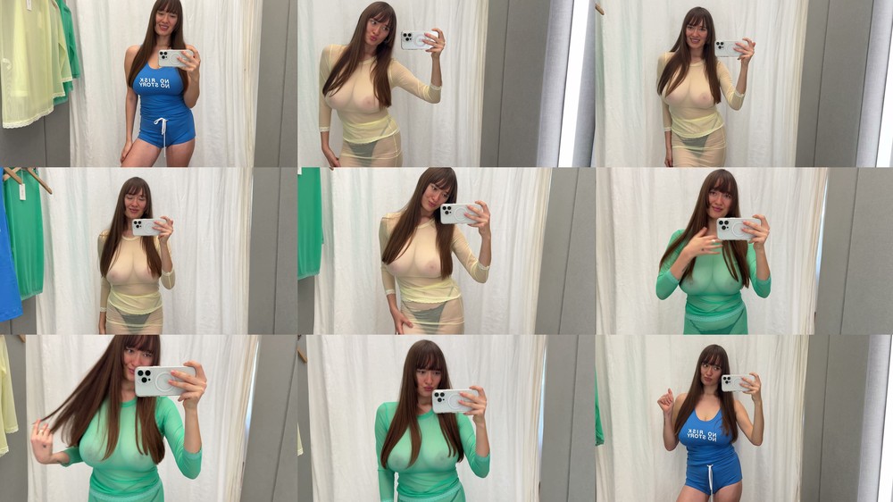 Scene screenshots from Sasha Hu (Sasha Araki) - 4K No Bra Trend Try-On Haul With Sasha (OnlyFans)