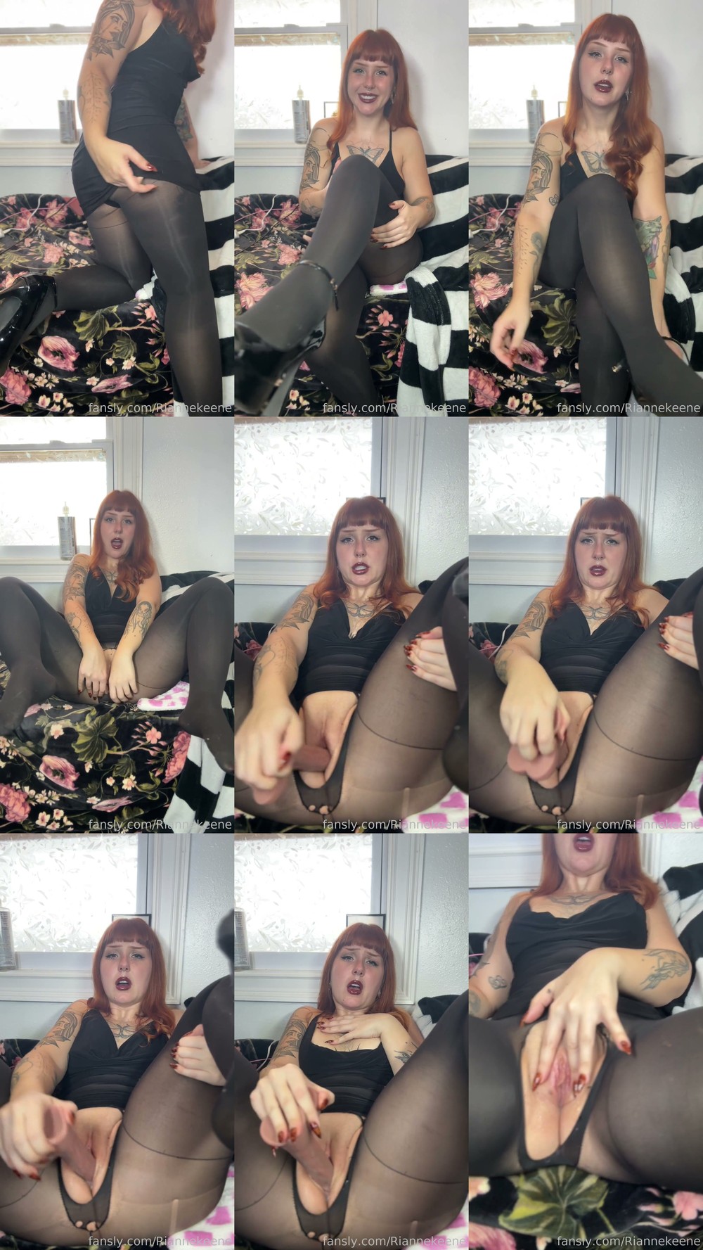 Scene screenshots from Riannekeene - Ripping Through My Stockings So You Can Service Me (OnlyFans)