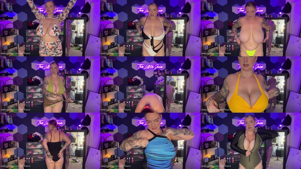 Scene screenshots from TheLilithJane - Try On (OnlyFans)