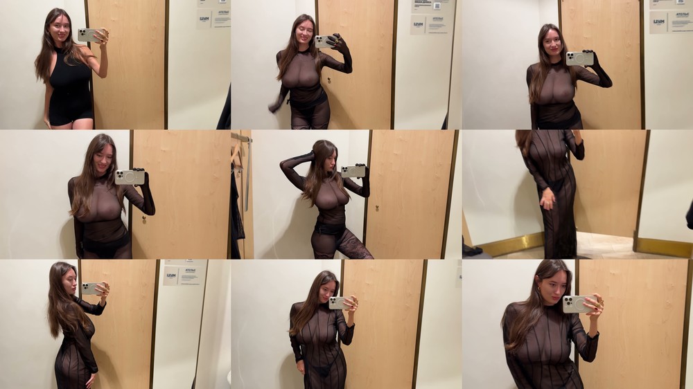 Scene screenshots from Sasha Hu (Sasha Araki) - 4K Transparent Try On Haul (OnlyFans)