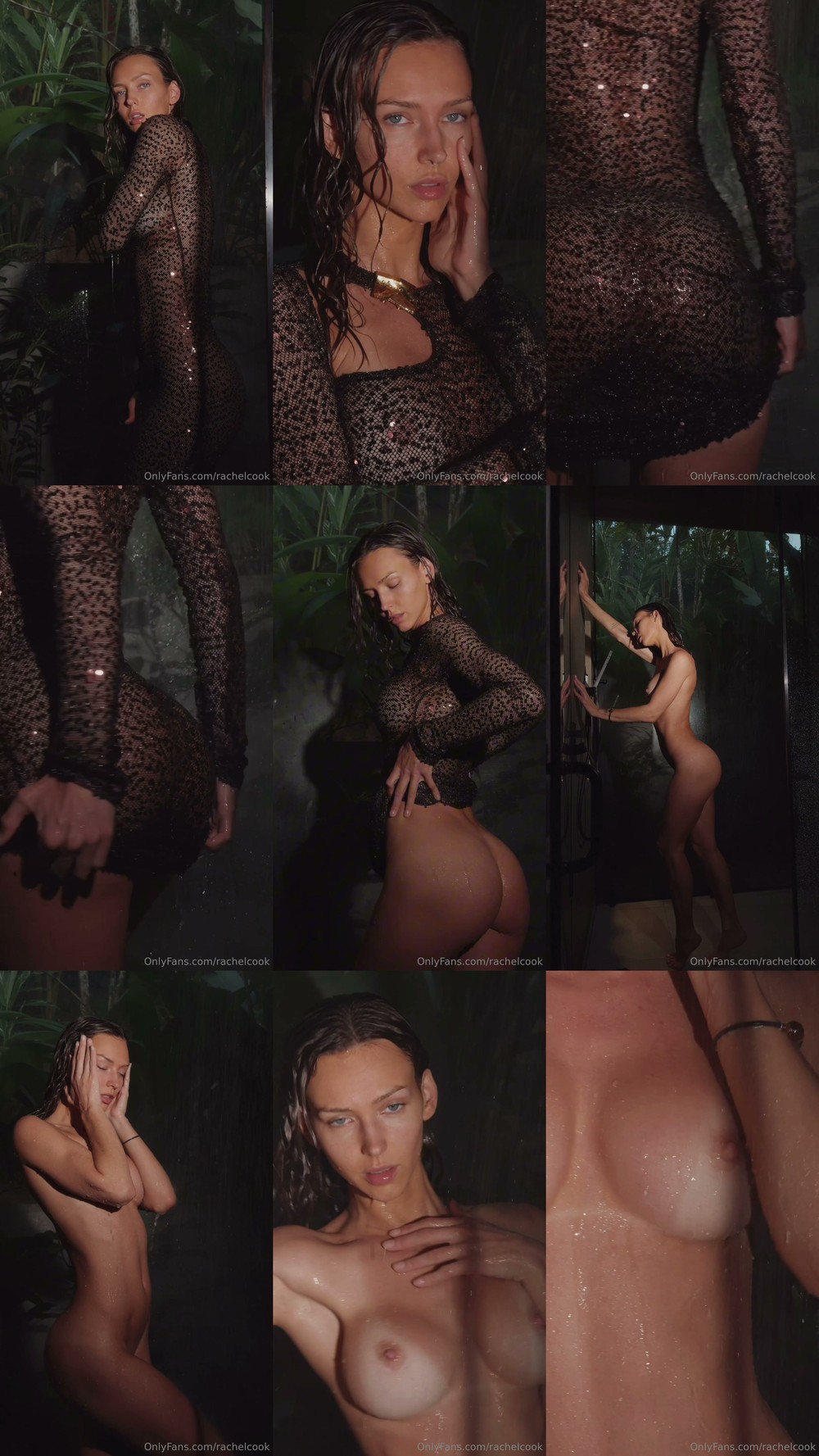 Scene screenshots from Rachel Cook - Shower (Unknown)