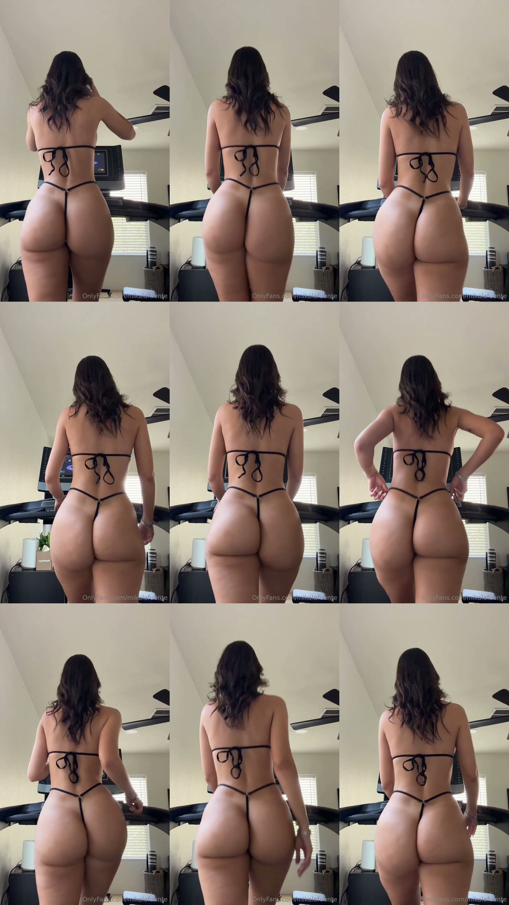 Scene screenshots from Mikaela Lafuente (Mika Lafuente) - Treadmill Walking (OnlyFans)