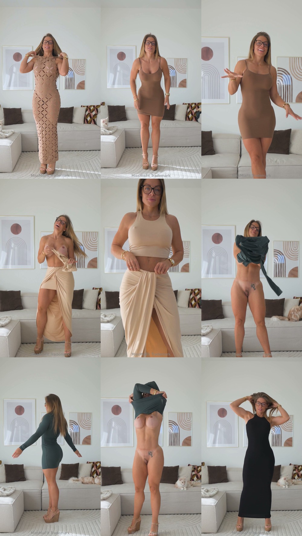 Scene screenshots from Missmiafit - Try On (OnlyFans)