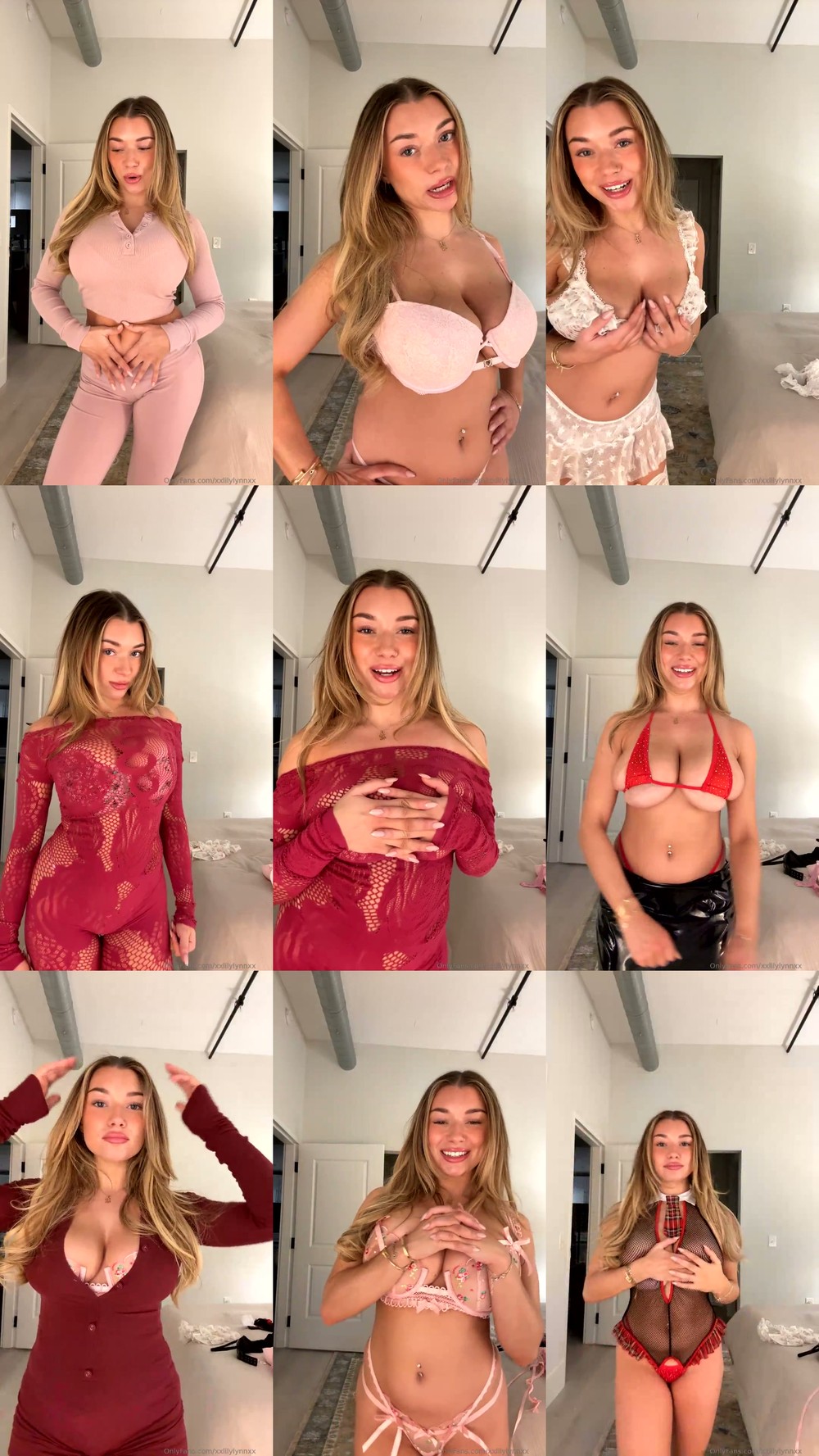 Scene screenshots from xxsarabrooksxx (sarabrooks444, xxlilylynnxx) - Try On (OnlyFans)
