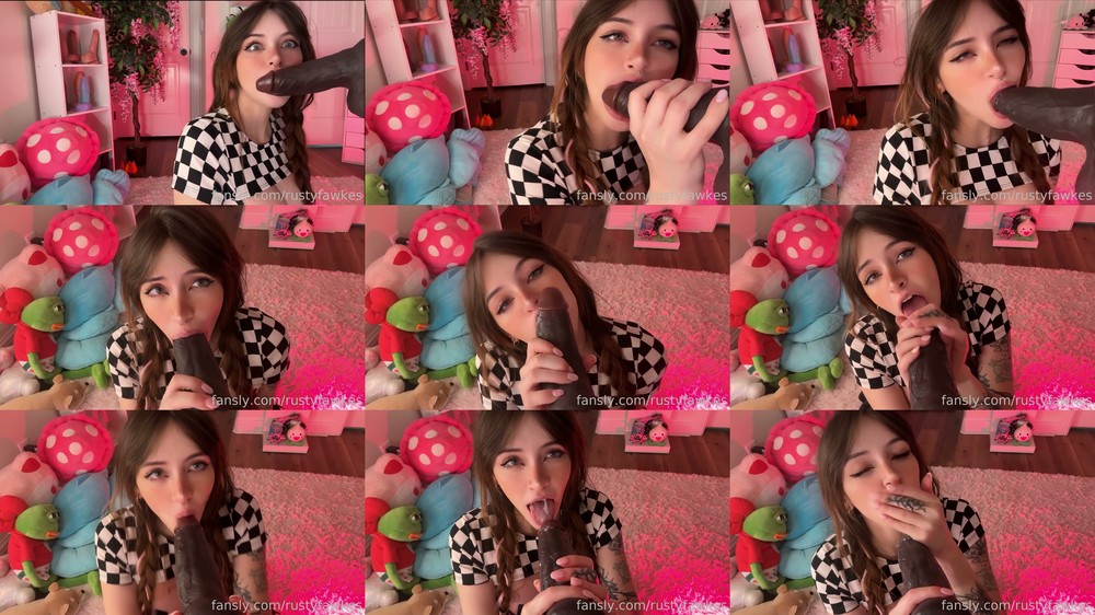 Scene screenshots from Rusty Fawkes - Big Black Dildo (OnlyFans)
