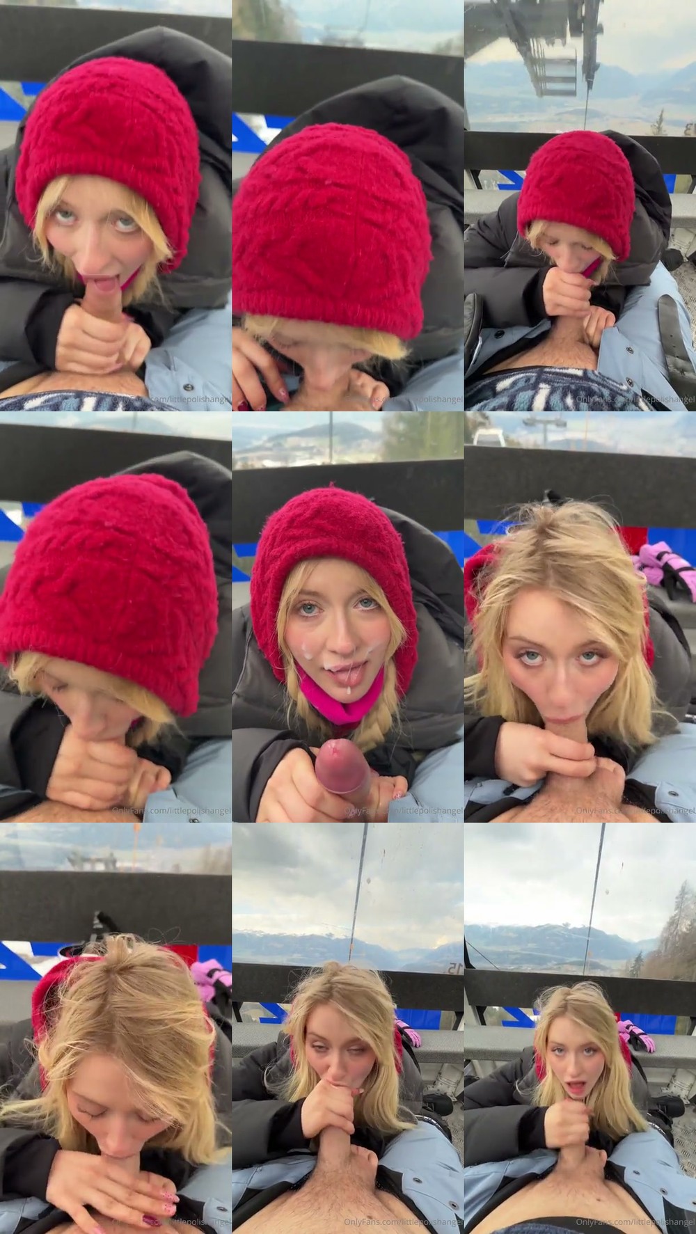 Scene screenshots from Xdestinyrose (littlepolishangel, Lena Polanski) - Blowjob (OnlyFans)