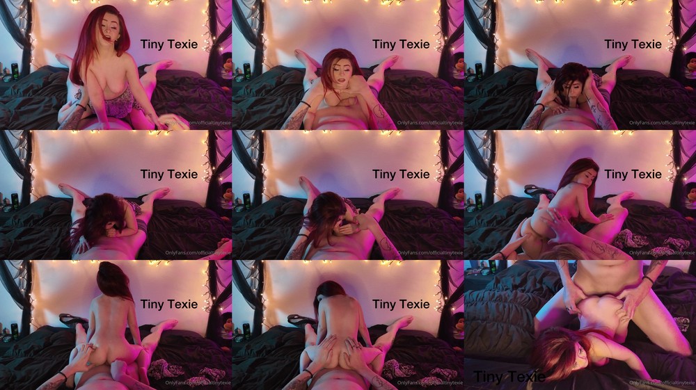 Scene screenshots from TinyTexie - B/G (OnlyFans)