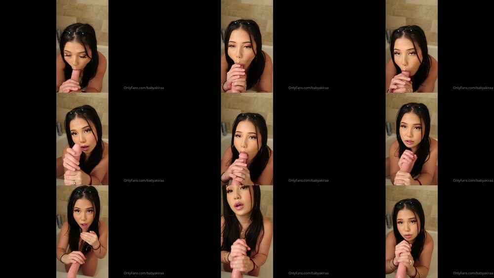 Scene screenshots from BabyAkira (Babyakiraa) - Blowjob (OnlyFans)